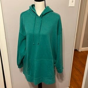 New oversized Style & Co Hooded Sweatshirt in Emerald Green